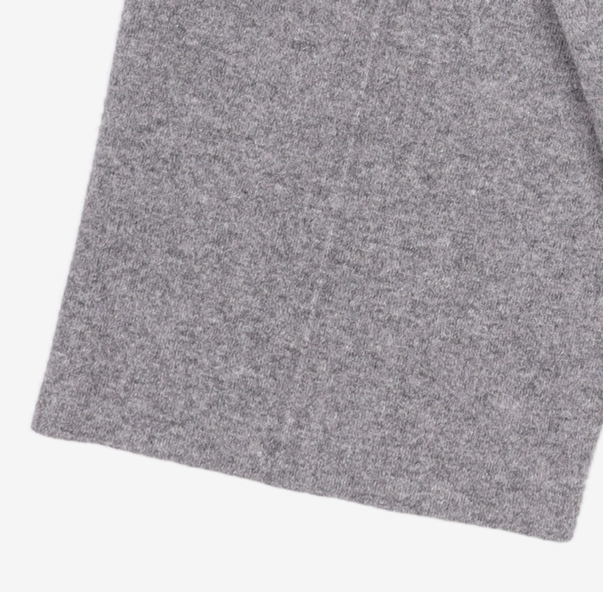 우마뭉(UMARMUNG) Blue fox double faced half pants_Heather Grey M