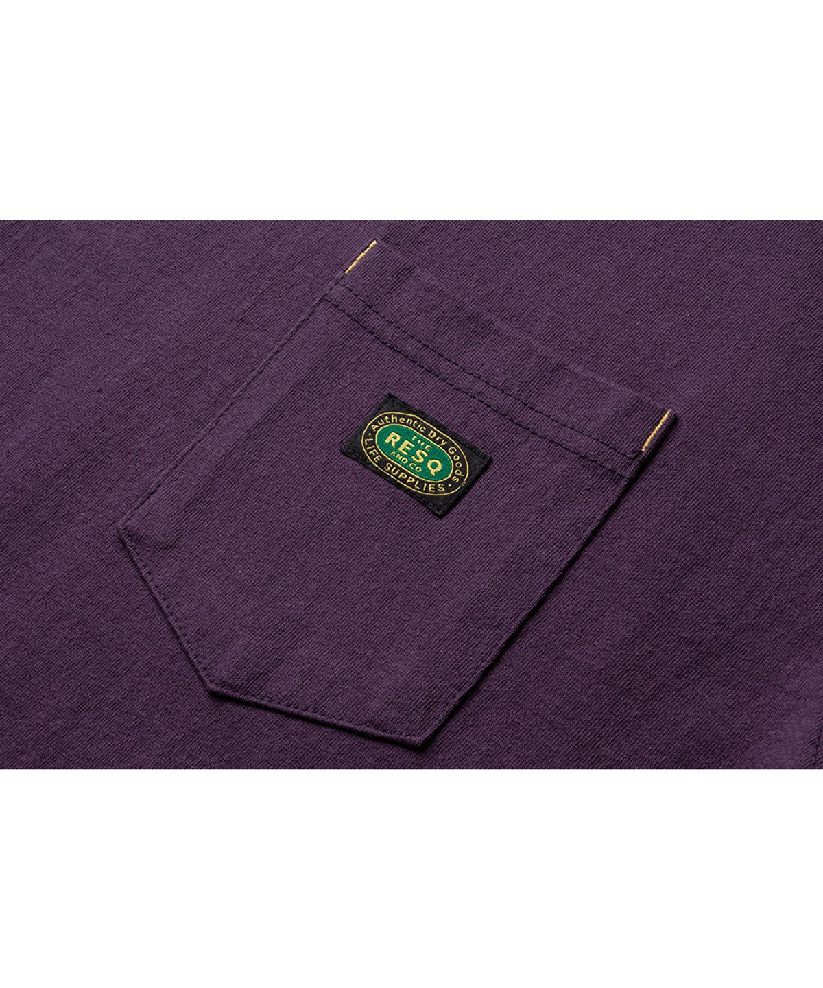 더 레스큐(THE RESQ) YOSEMITE POCKET TEE [PURPLE NIGHT]