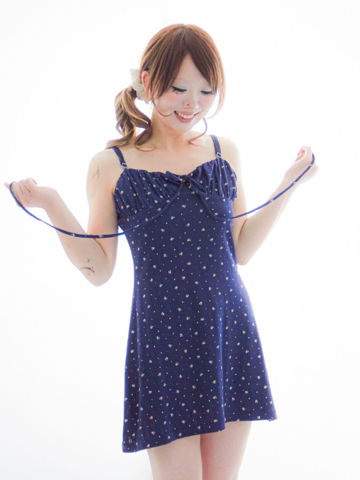 구름킴(GULEMKIM) Little Angel Rib Wave Dress (2 colors)