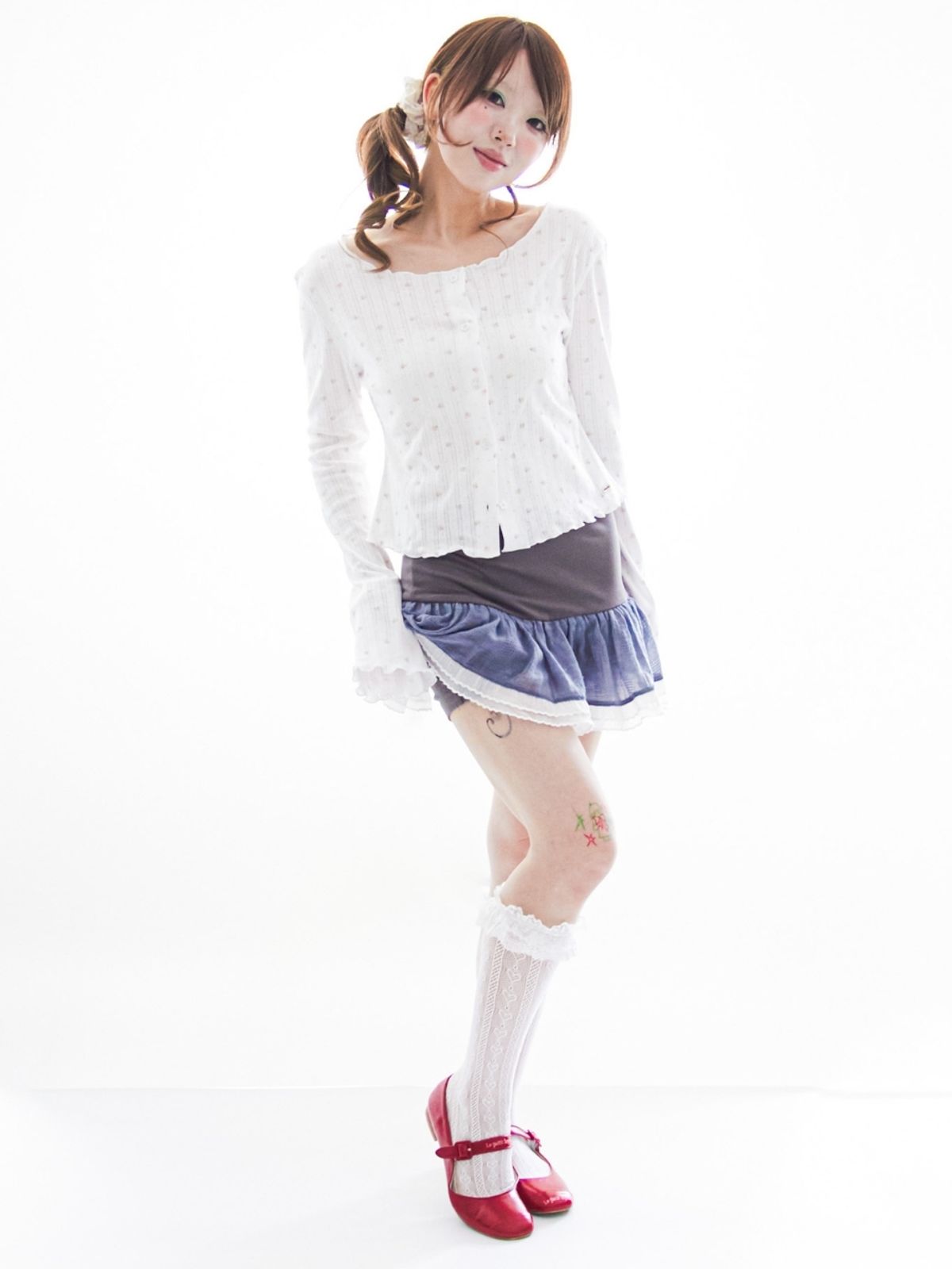 구름킴(GULEMKIM) Little Angel Rib Wave Cardigan (3 clolors)
