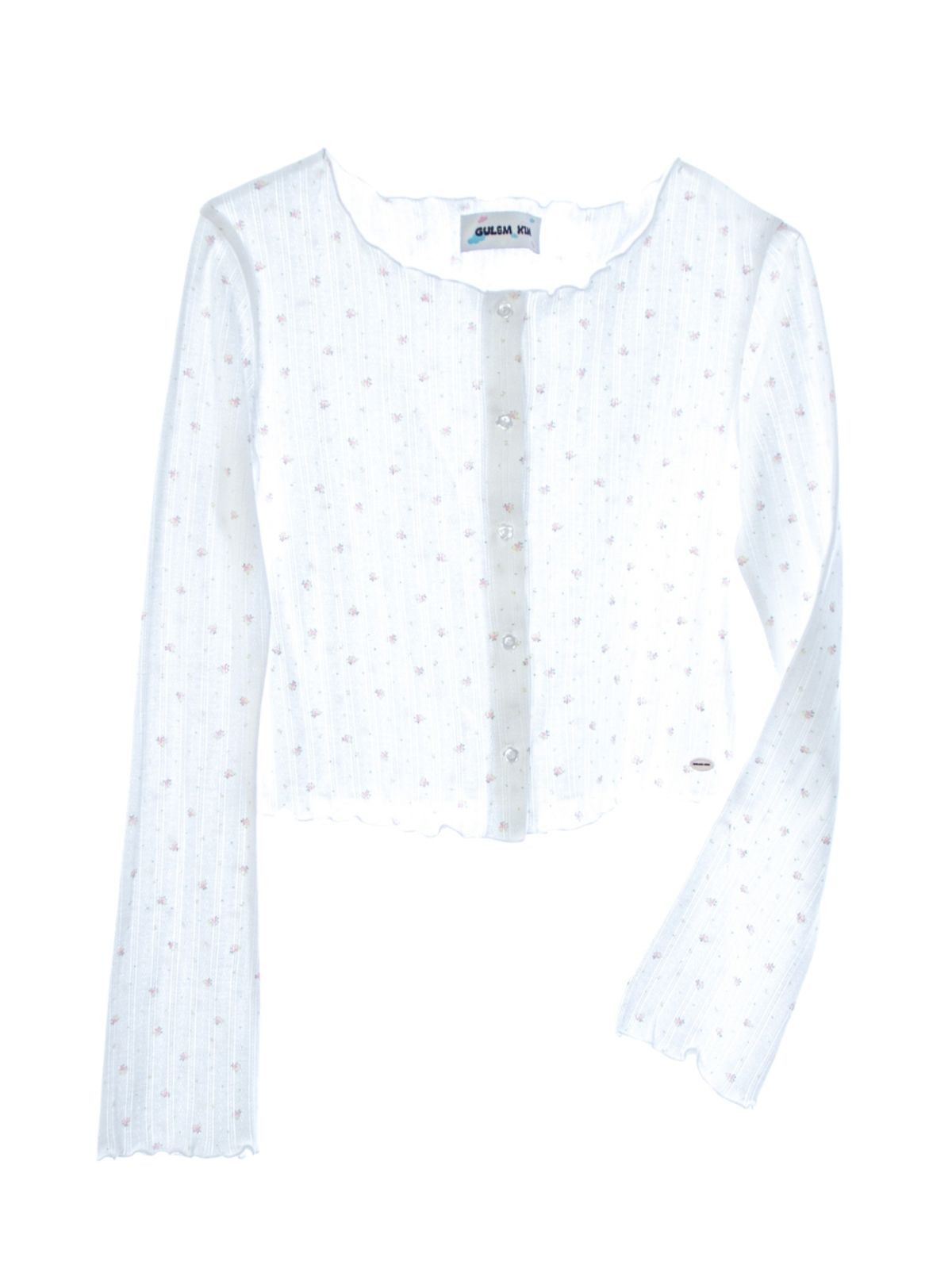 구름킴(GULEMKIM) Little Angel Rib Wave Cardigan (3 clolors)