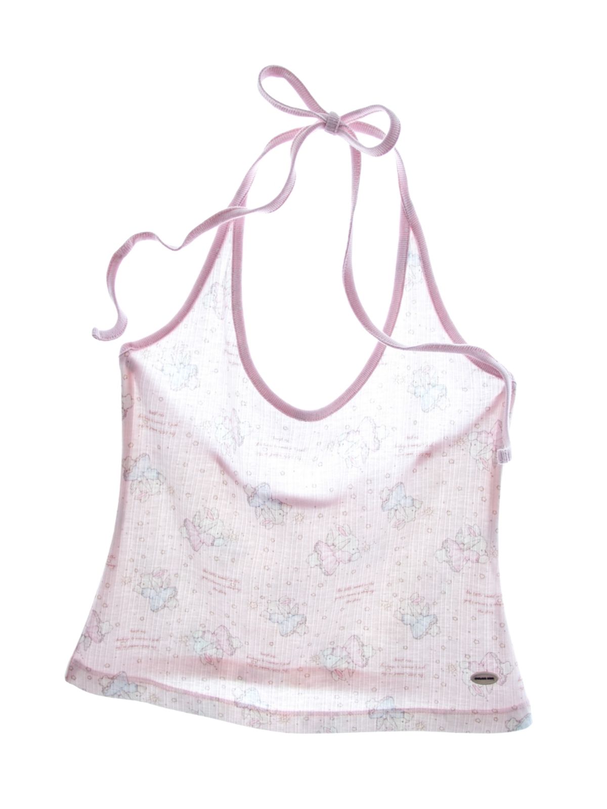 구름킴(GULEMKIM) Angel Kitsch Toy Pattern Halter Top (4 colors)