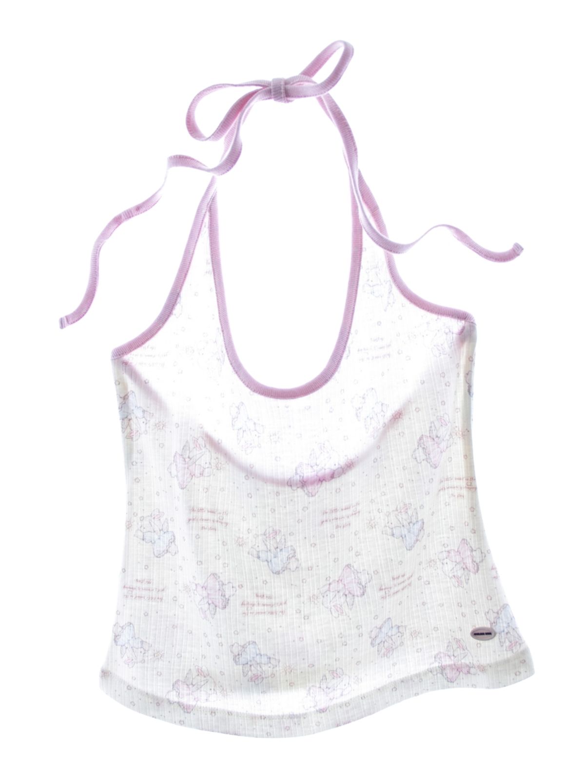구름킴(GULEMKIM) Angel Kitsch Toy Pattern Halter Top (4 colors)