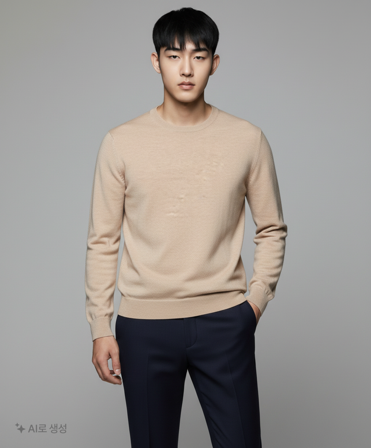 데이(THEY) 시그니처 라운드 니트 (10 COLOR) XL