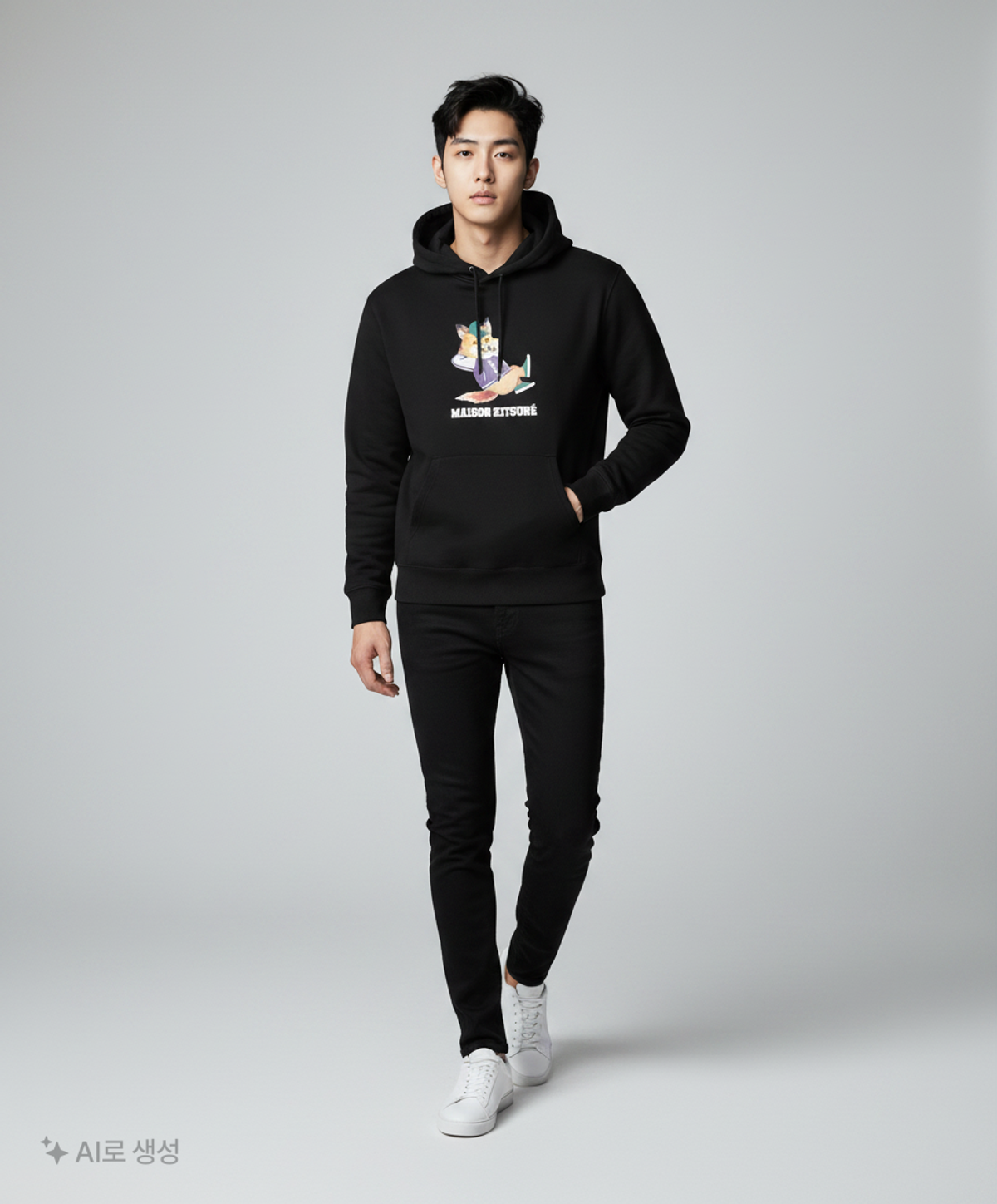 메종 키츠네(MAISON KITSUNE) 후드 티셔츠 XL
