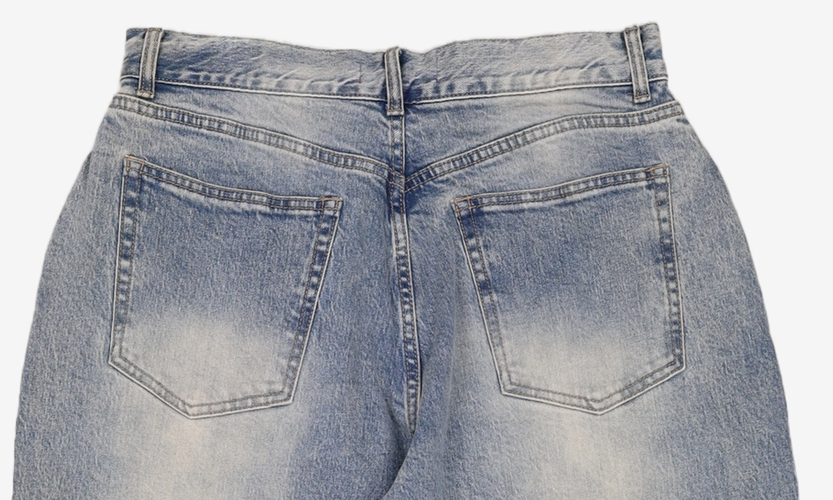기철(KICHUL) WHITE LION NEW BAGGY DENIM PANTS (LIGHT BLUE) M