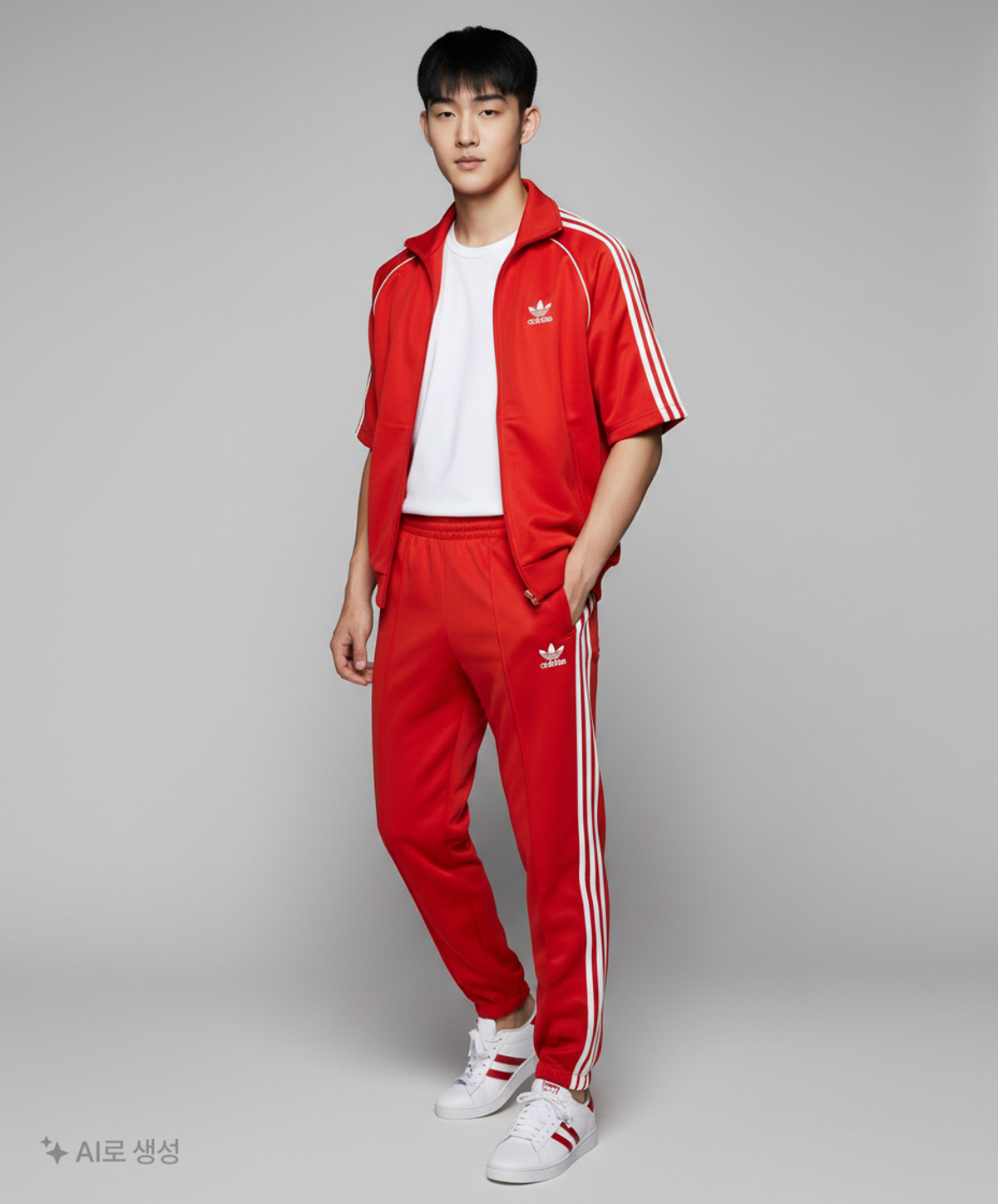 아디다스(ADIDAS) 3S 팬츠 - 레드 / HS3400 S
