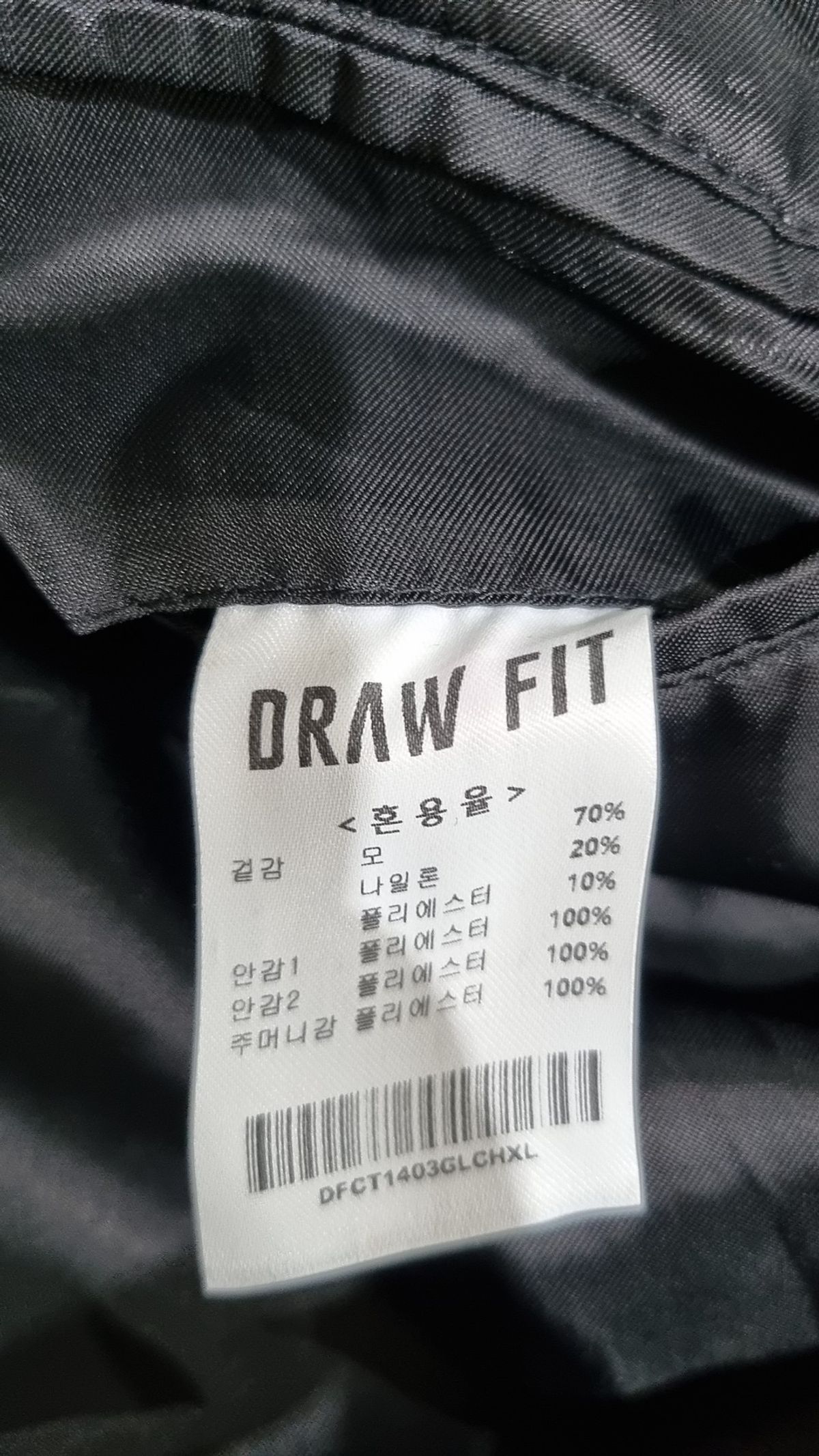 드로우핏(DRAW FIT) 겨울 더블 코트 XL