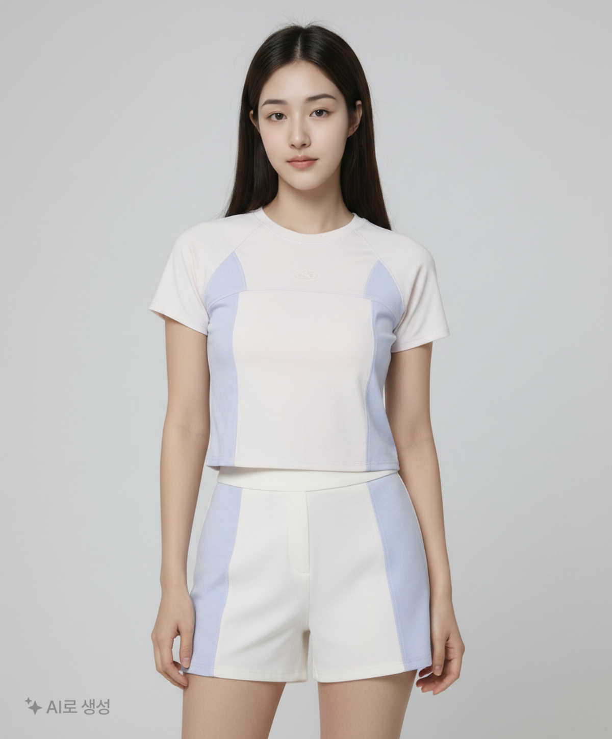 코드그라피(CGP) (우먼) 유틸리티 라운드 절개 반팔 티셔츠_2COLOR S