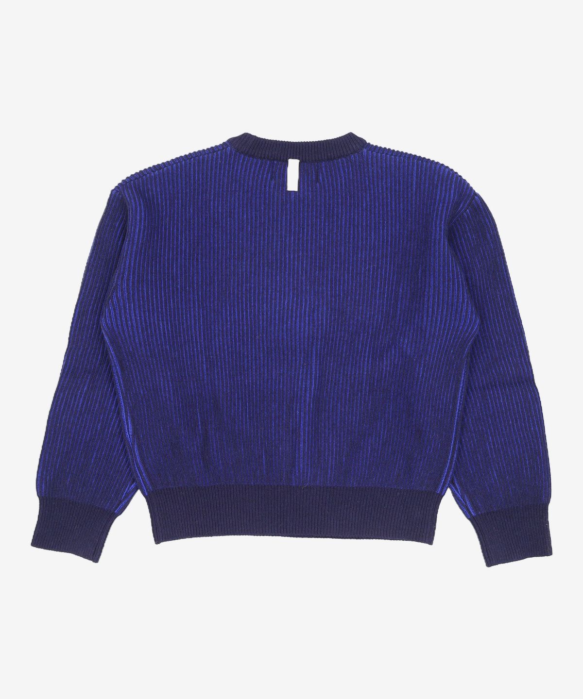 노매뉴얼(NOMANUAL) TWO-TONE KNIT - BLUE M