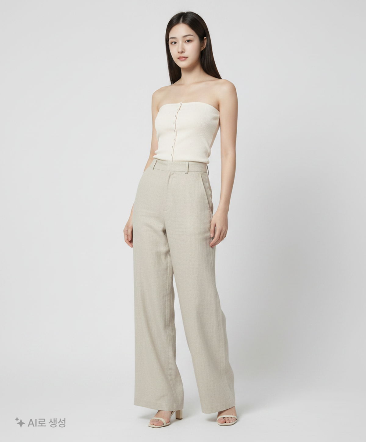 룩캐스트(LOOKAST) 디온 니트 튜브 탑_아이보리 / DION KNIT TUBE TOP_IVORY M