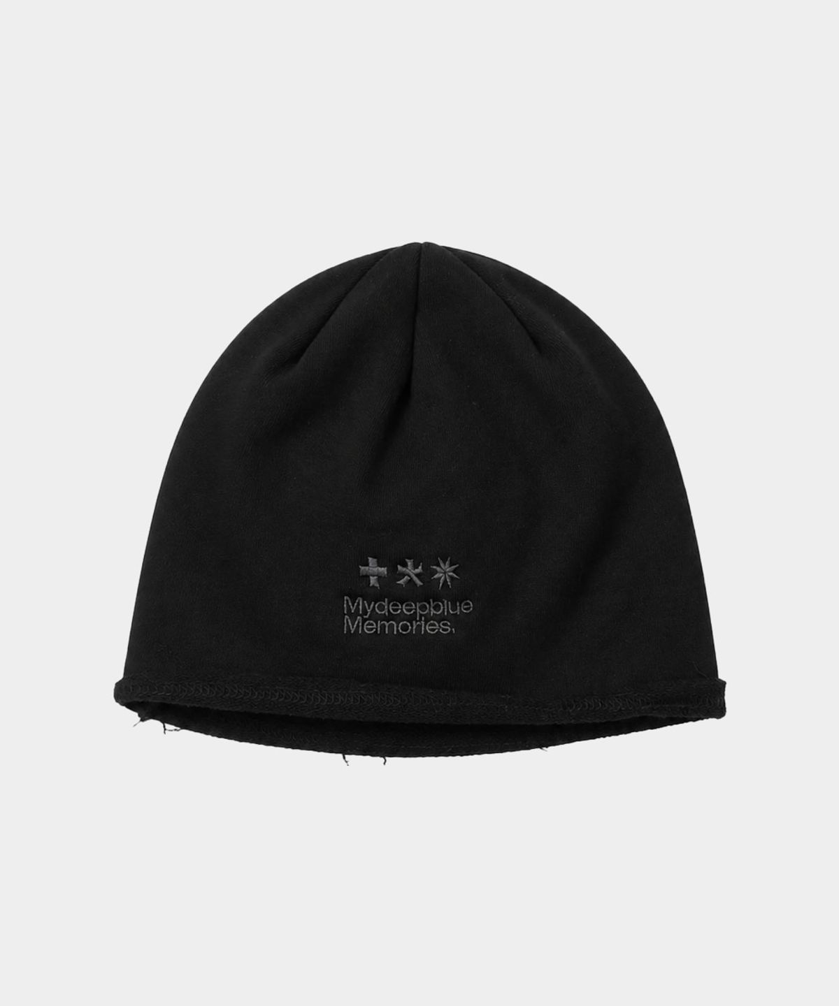 마이딥블루메모리즈(MY DEEP BLUE MEMORIES) Mm Logo Roll Beanie (BLACK)