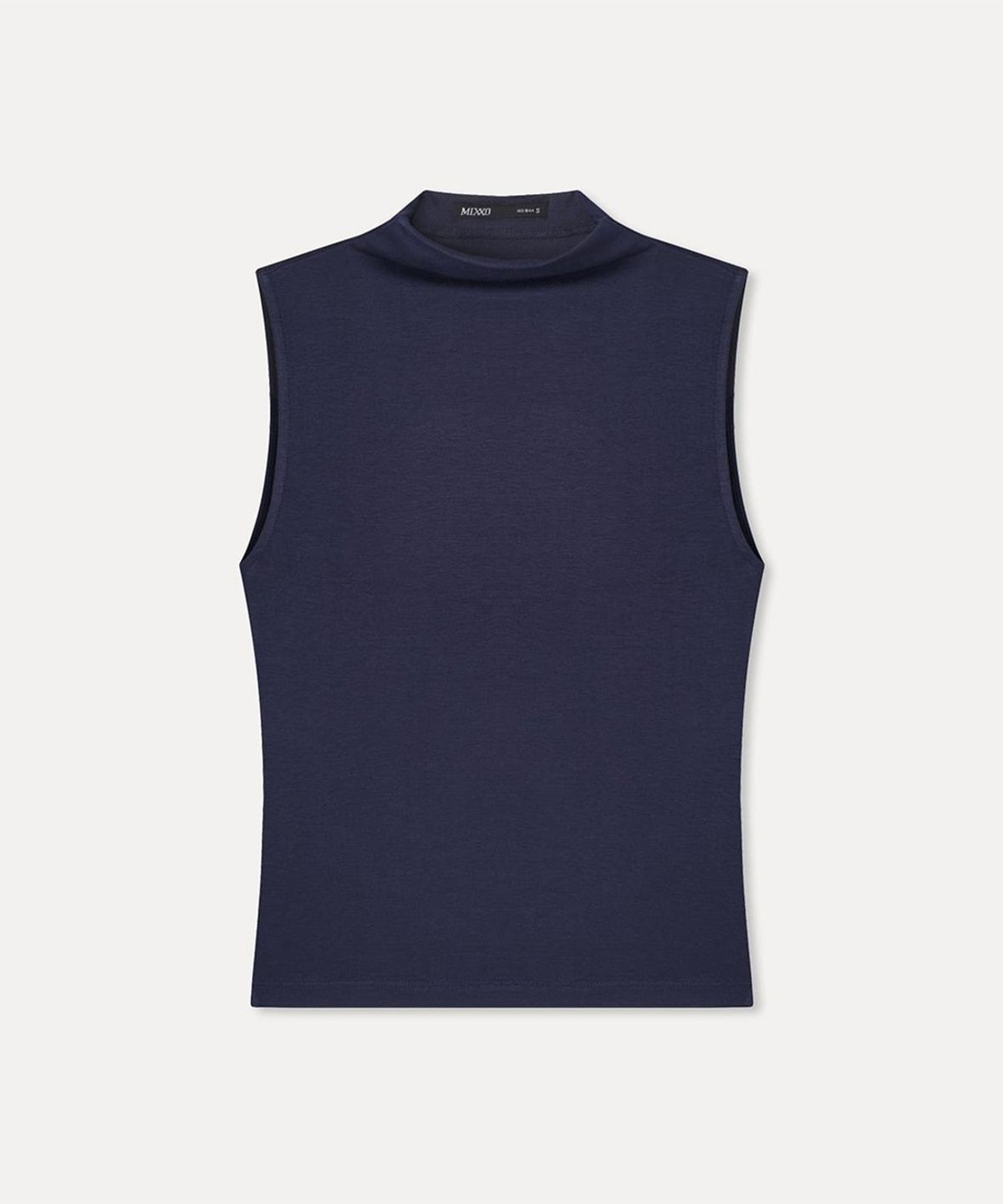 미쏘(MIXXO) 반넥 슬림핏 슬리브리스_MIWHNG939A