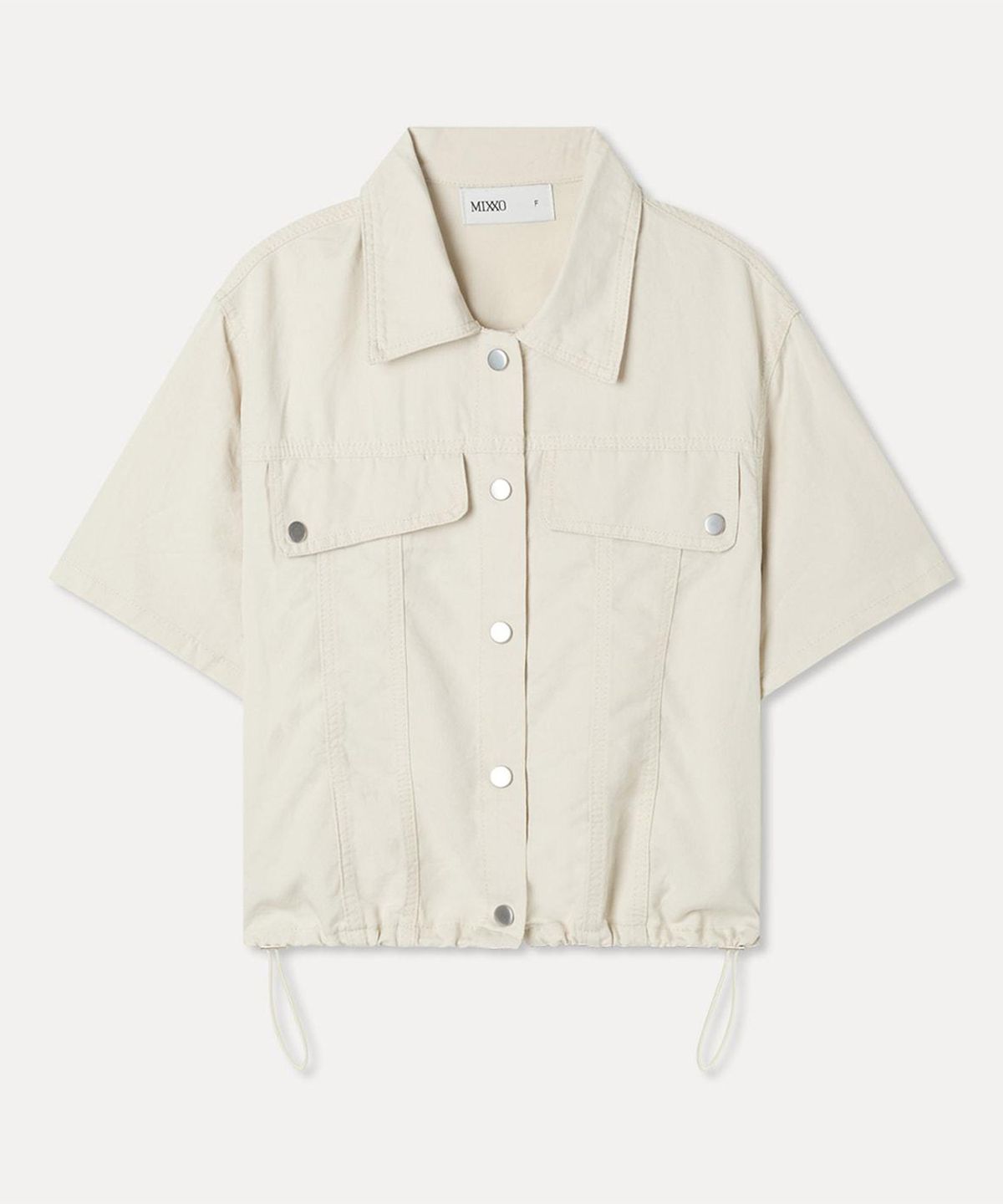 미쏘(MIXXO) 캐주얼 반팔 자켓_MIWJKG91AS