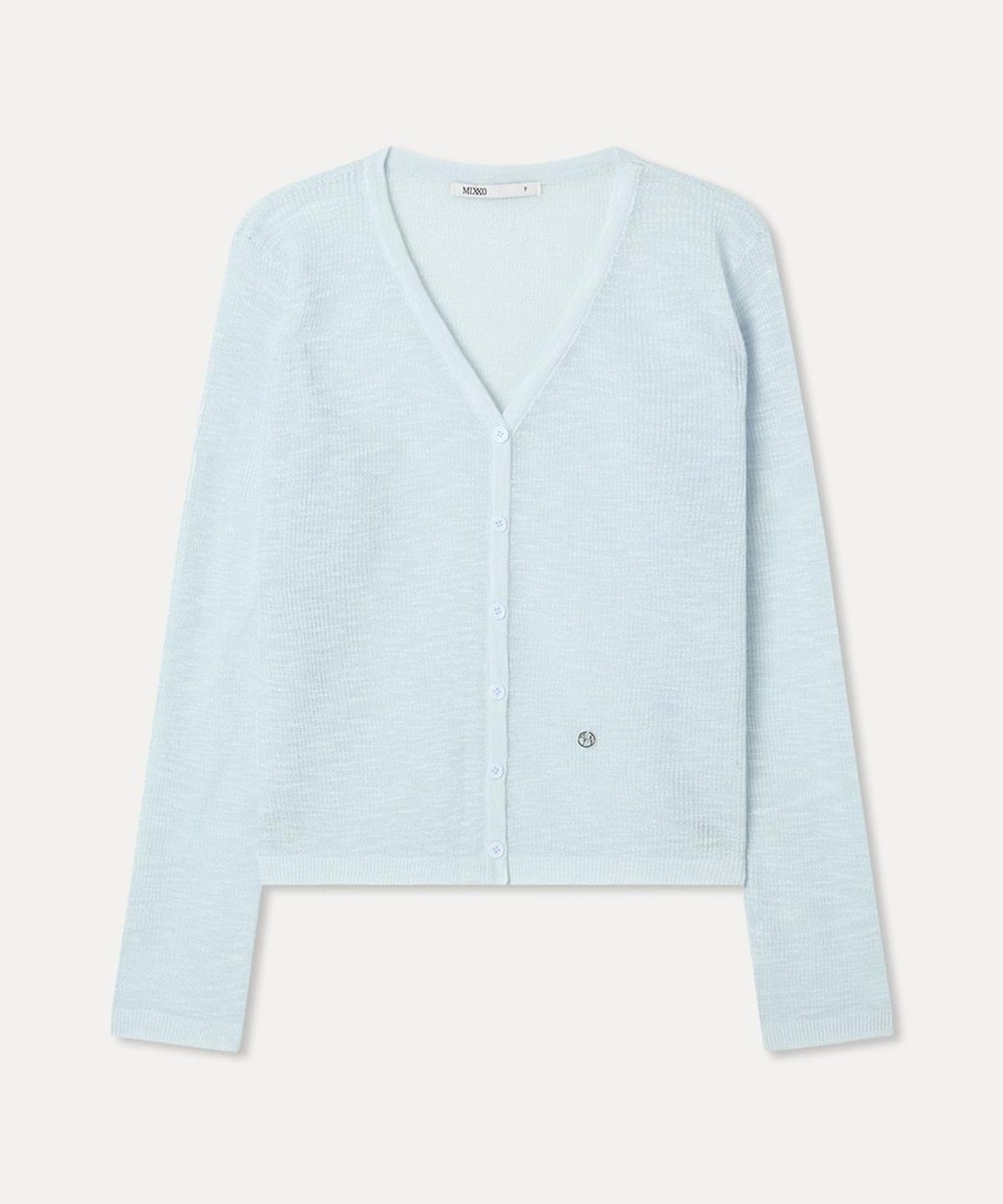 미쏘(MIXXO) 브이넥 시스루 가디건_MIWCKG90AS