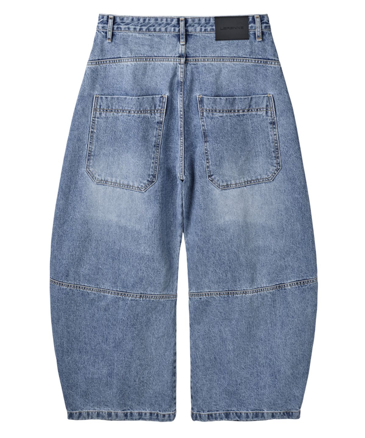 르렌느(LERENNE) Knee Dart Denim - Blue
