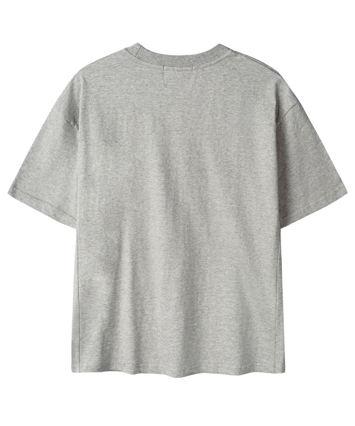 르렌느(LERENNE) Magazine Printed T-Shirt - Grey
