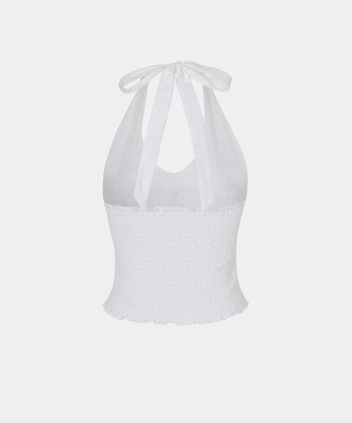 루펀(LOOFUN) Punching Halter Sleeveless / 펀칭 홀터 슬리브리스 [White]