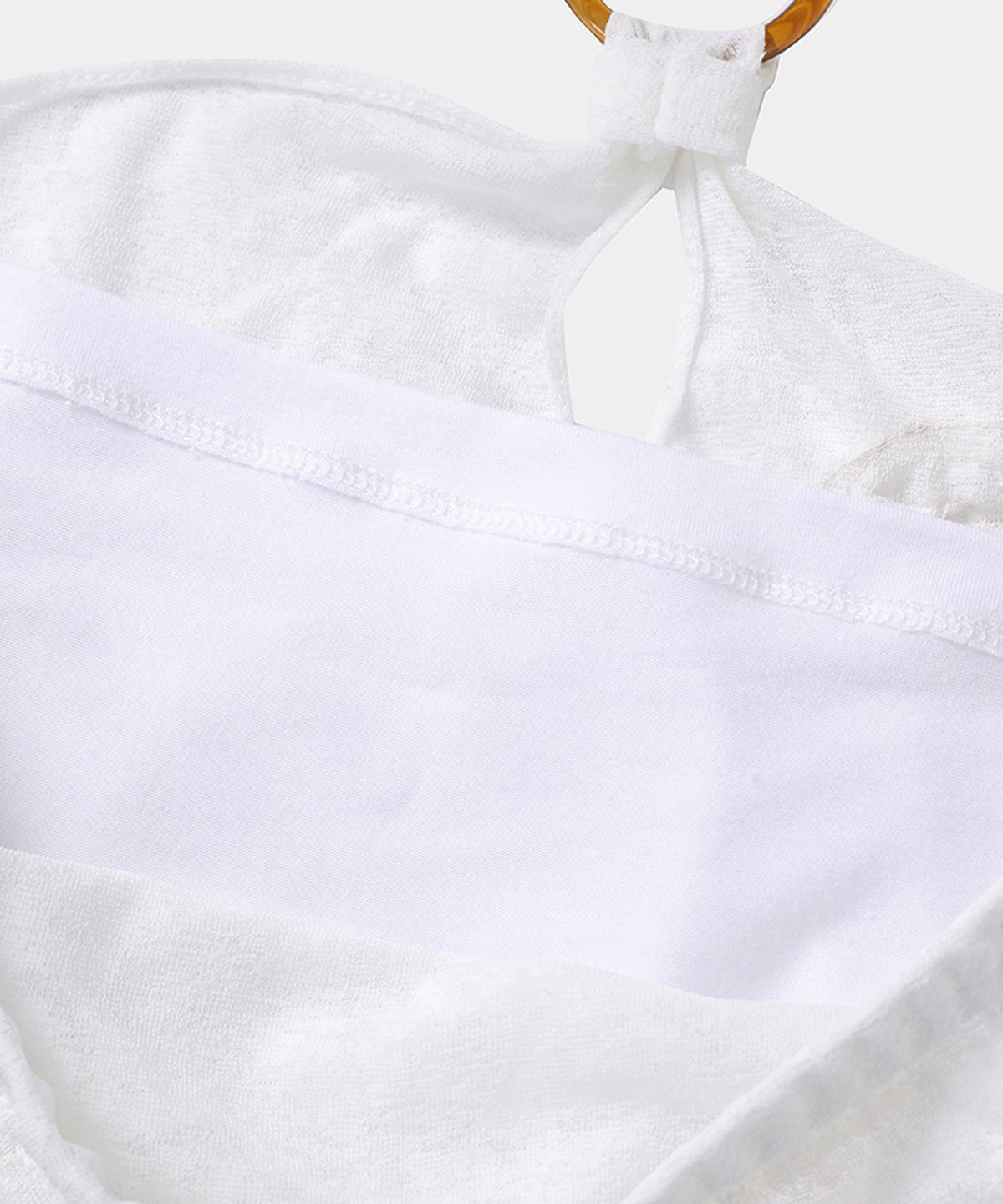 루펀(LOOFUN) Corsage Halter Sleeveless / 코사지 홀터 슬리브리스 [White]