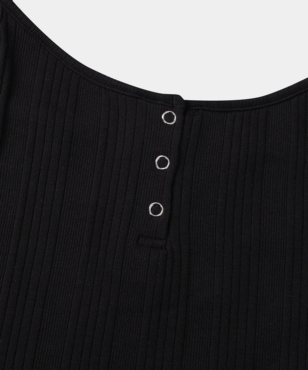 루펀(LOOFUN) Cross Ribbed Sleeveless / 크로스 리브 슬리브리스 [Black]