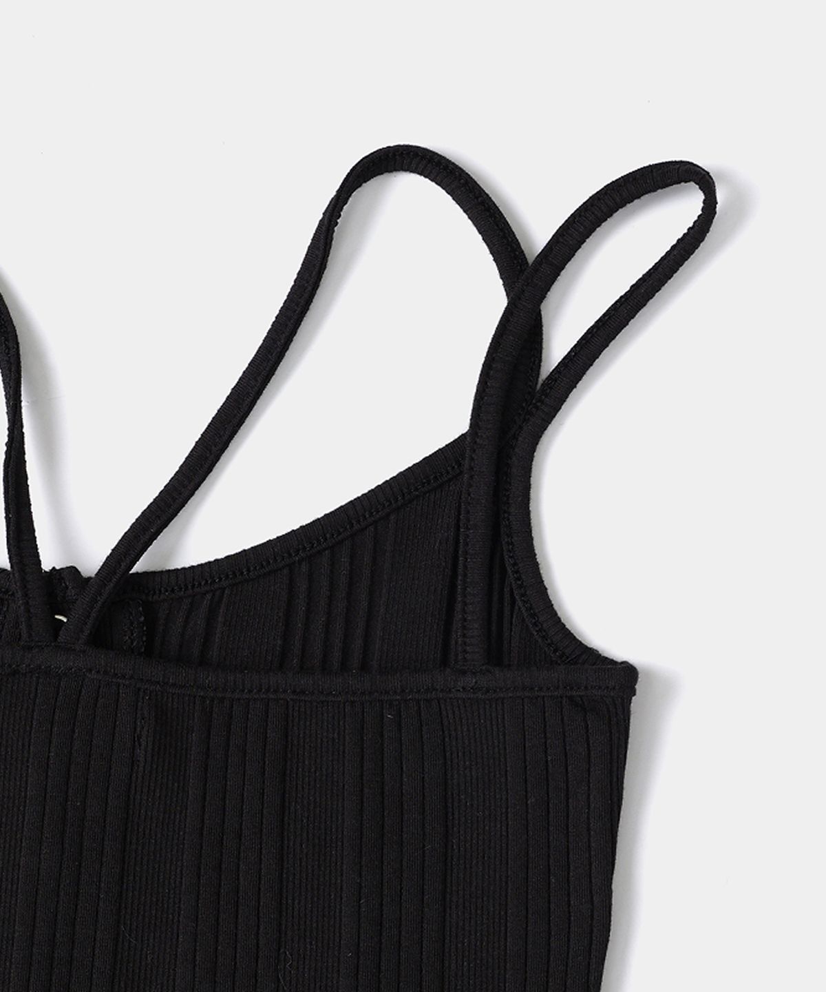 루펀(LOOFUN) Cross Ribbed Sleeveless / 크로스 리브 슬리브리스 [Black]