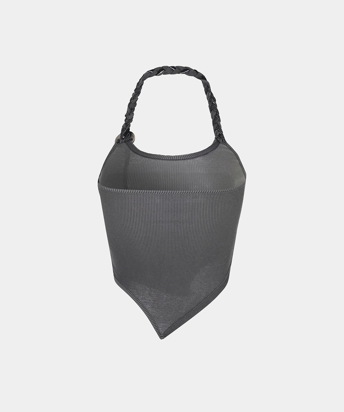 루펀(LOOFUN) Pendant Braid Sleeveless / 펜던트 브레이드 슬리브리스 [Charcoal]