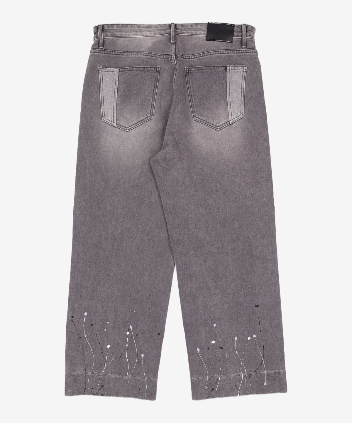 메종미네드(MAISON MINED) PAINTING CROPPED WIDE DENIM GREY 50