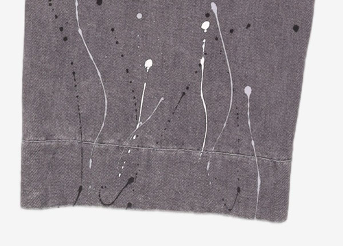 메종미네드(MAISON MINED) PAINTING CROPPED WIDE DENIM GREY 50