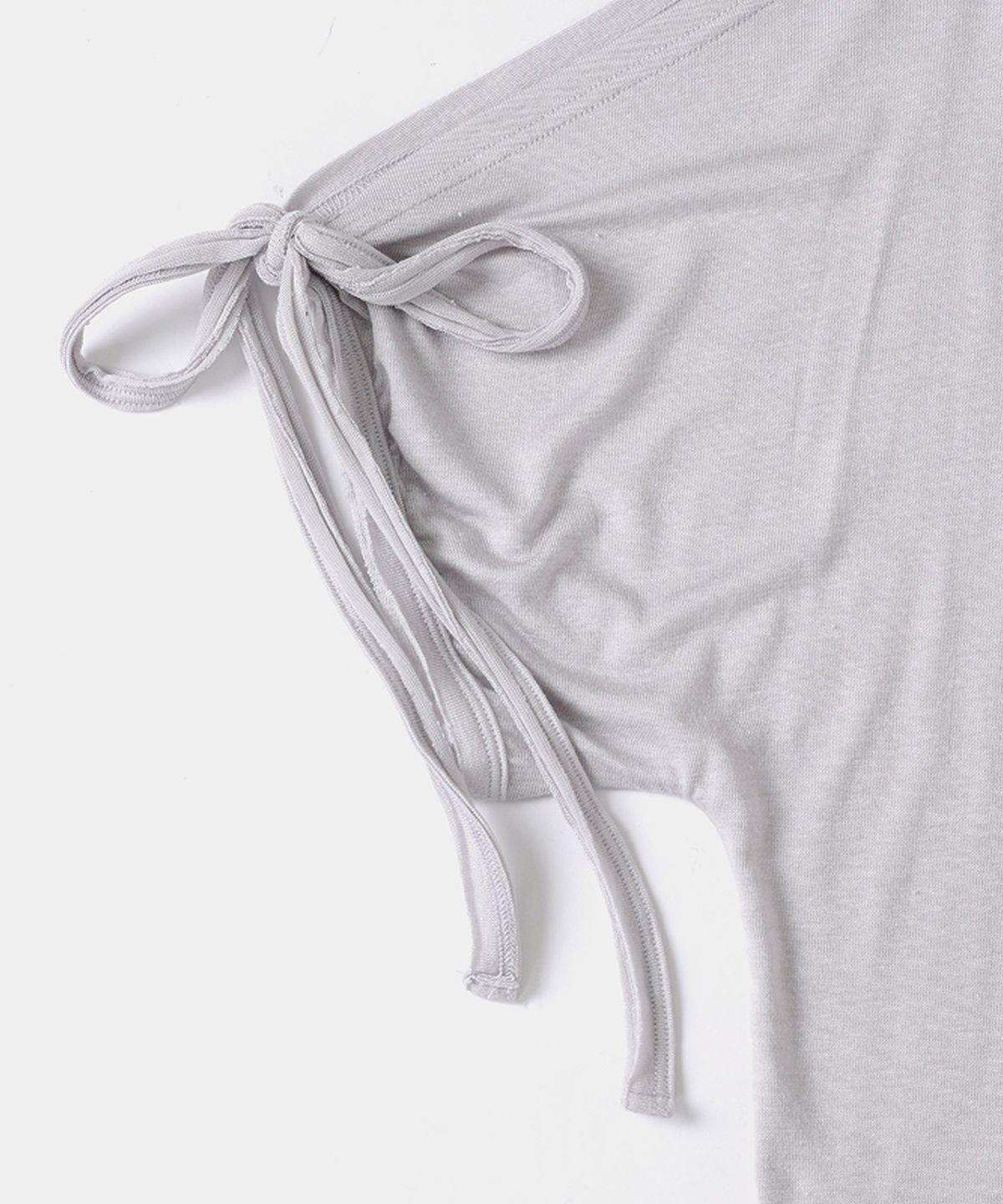 루펀(LOOFUN) Tropical Off-shoulder Tee / 트로피칼 오프숄더 티 [Light Gray]