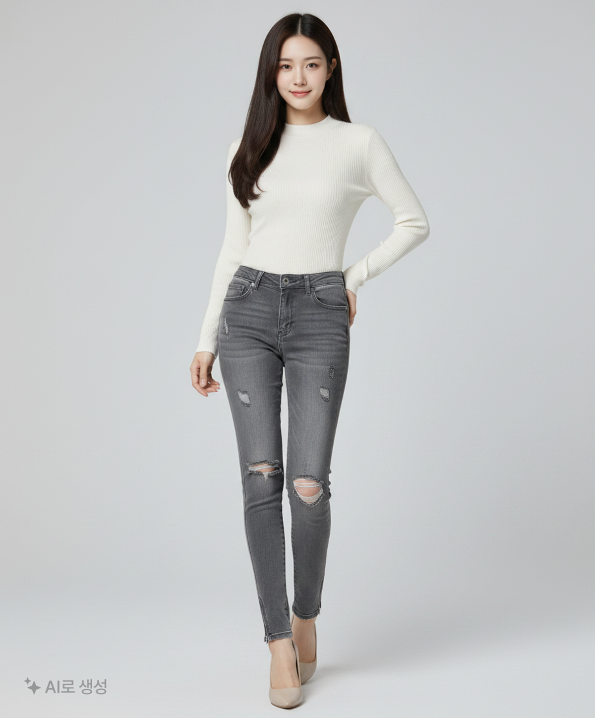 수비(KSUBI) 청/데님 팬츠 27
