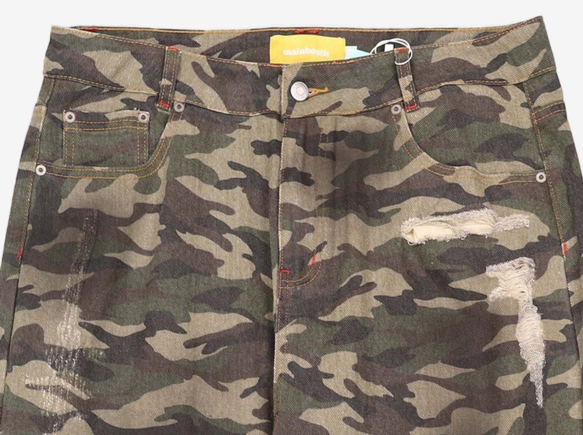 메인부스(MAINBOOTH) Destroyed Camo Pants(CAMO) 3