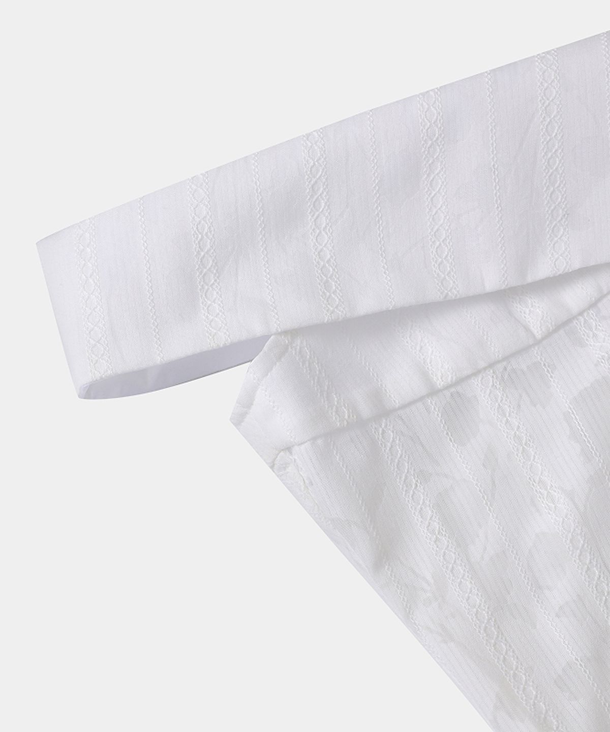루펀(LOOFUN) Qipao Open Collar Shirt / 치파오 오픈 카라 셔츠 [White]