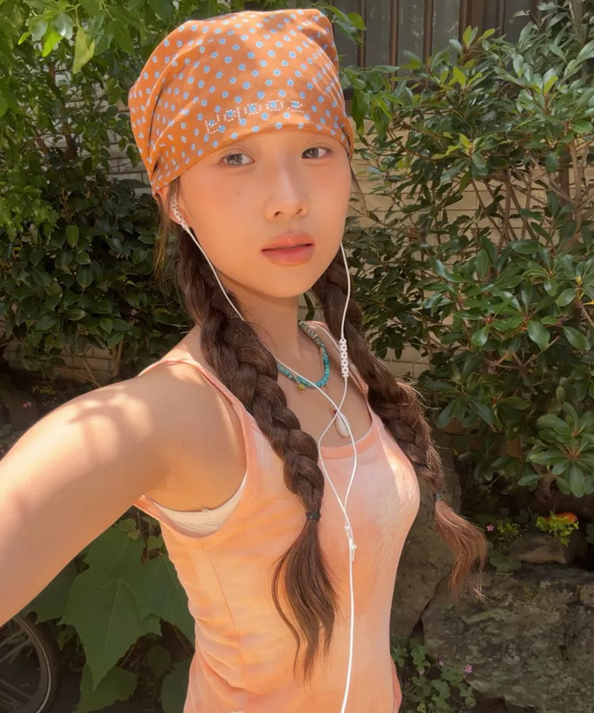 키지코(KIJIKO) ke503. Vintage Sunset Sleeveless Orange