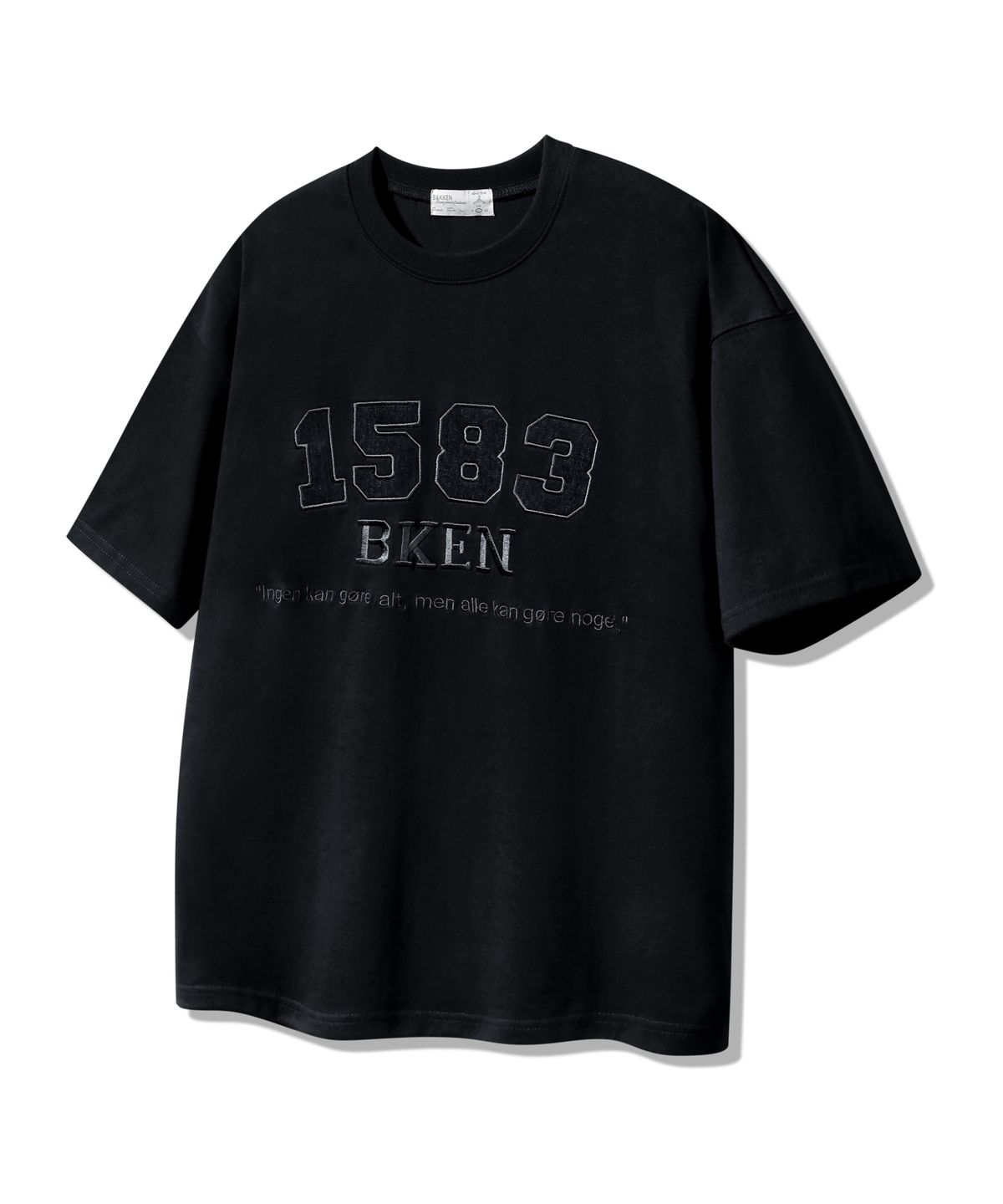 바켄(BAKKEN) [우먼] 데님 패치 1583 반팔티셔츠 BK4223 (3COLOR)