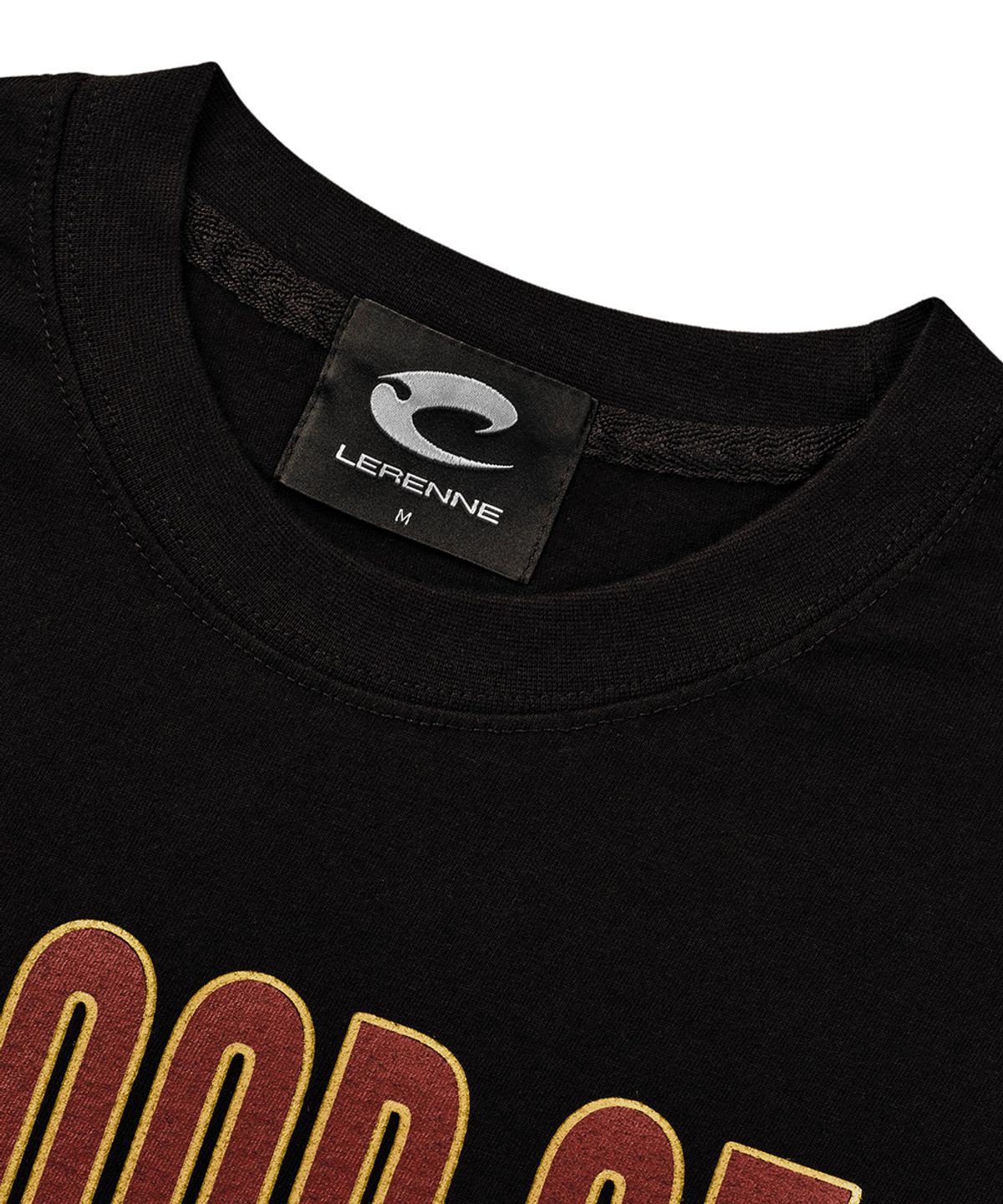 르렌느(LERENNE) Blood Lettering T-Shirt - Black