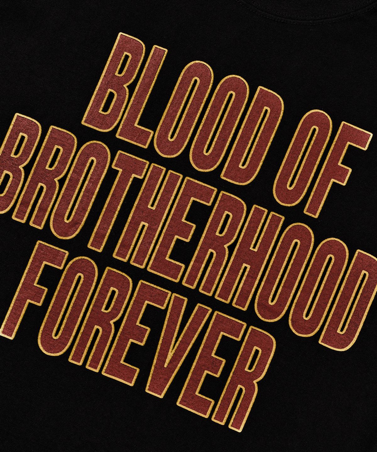 르렌느(LERENNE) Blood Lettering T-Shirt - Black
