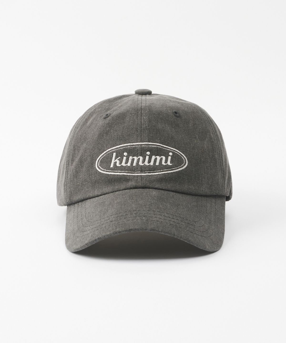 키미미(KIMIMI) 로고 볼캡 챠콜