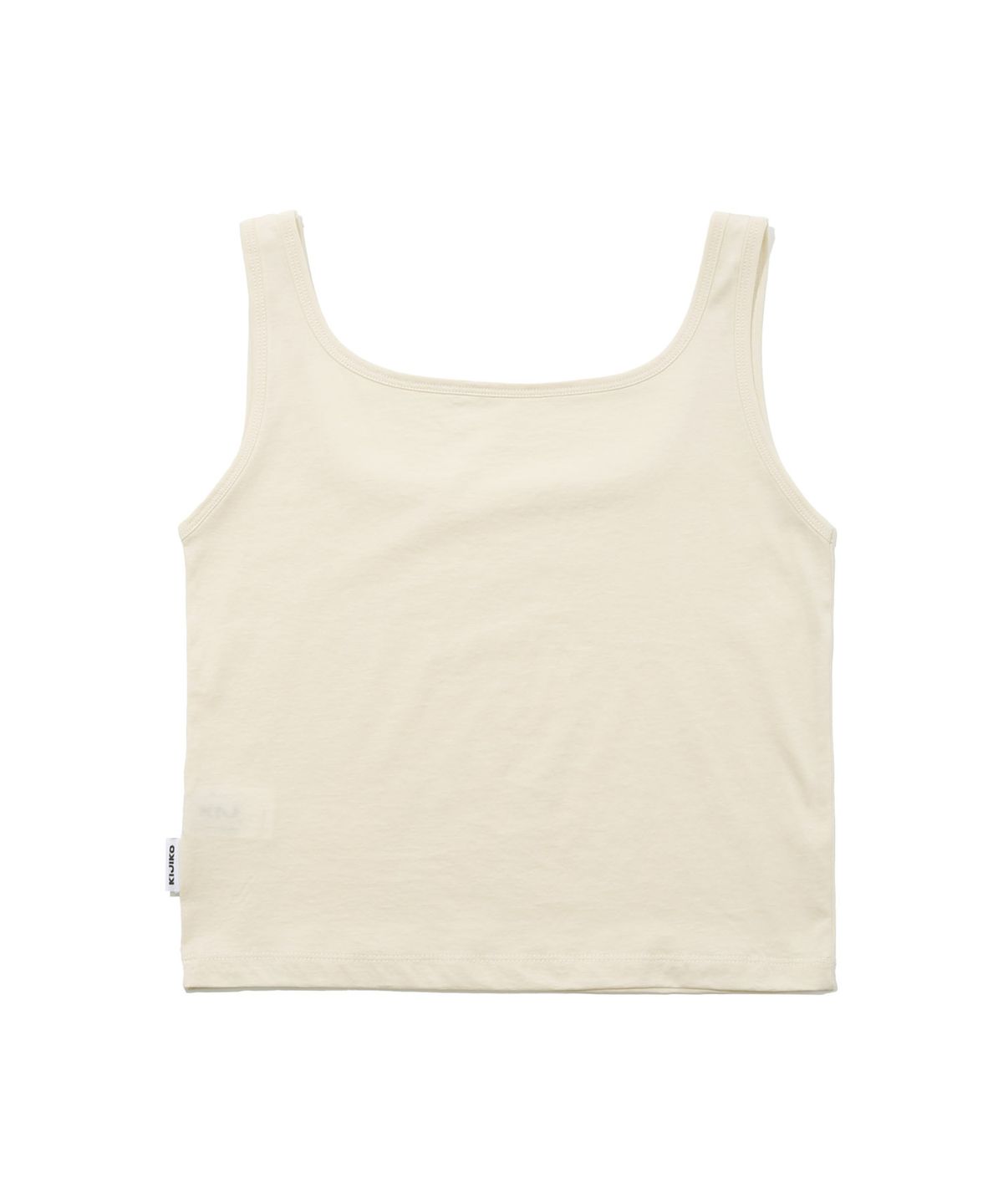 키지코(KIJIKO) ke504. Square Neck Cropped Sleeveless Lemon