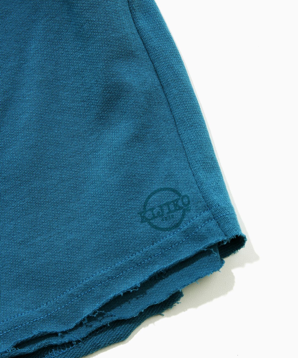 키지코(KIJIKO) ke704. Damage Mini Skirt Pants Blue Green