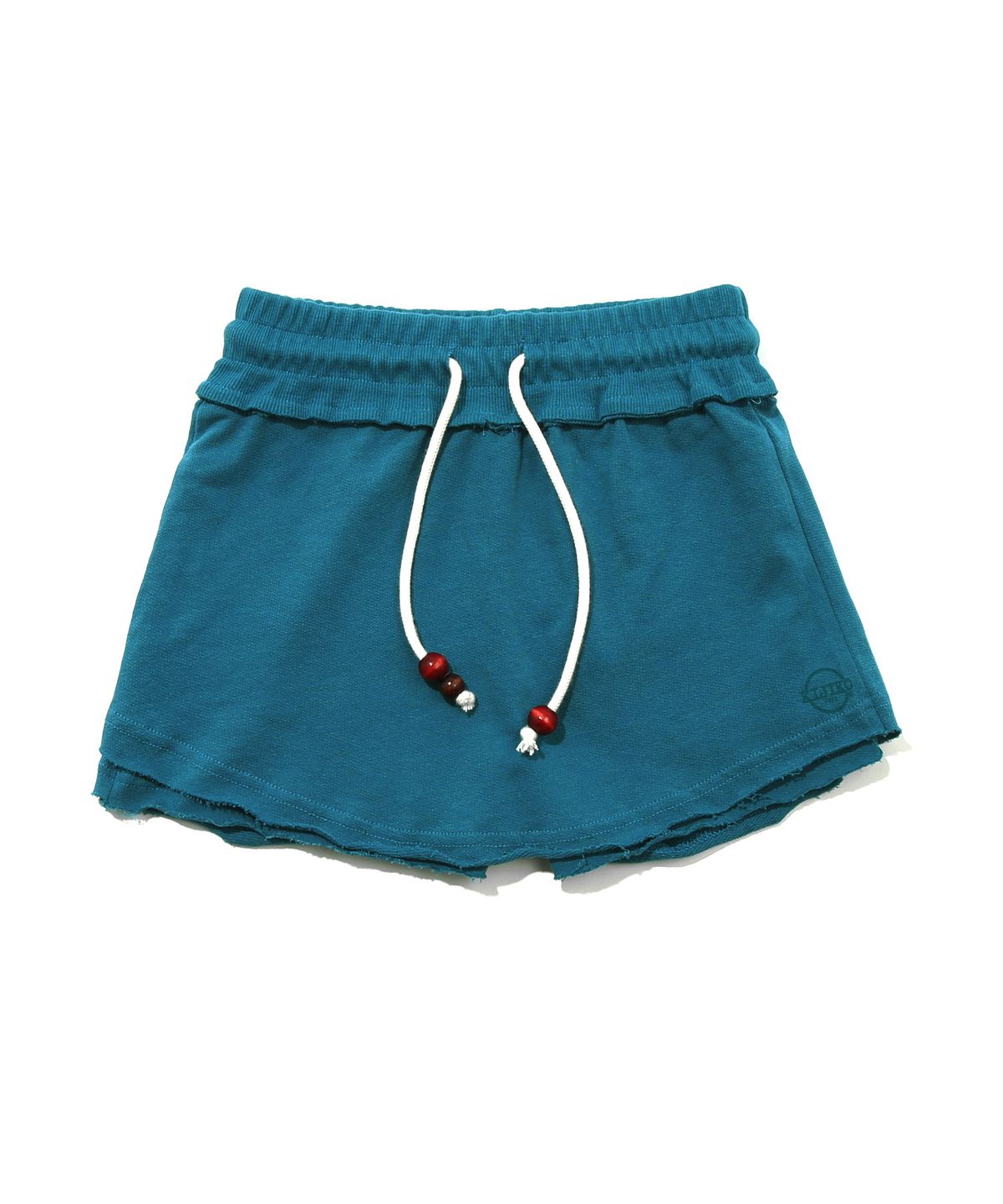 키지코(KIJIKO) ke704. Damage Mini Skirt Pants Blue Green