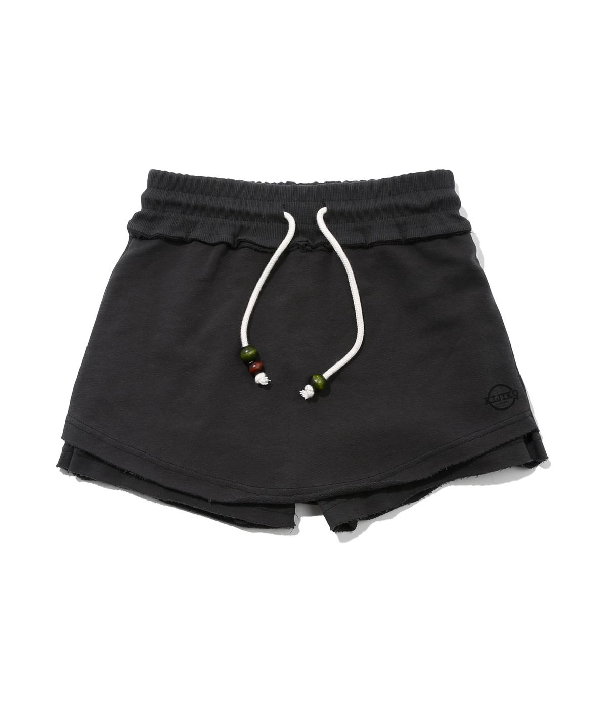 키지코(KIJIKO) ke704. Damage Mini Skirt Pants Charcoal