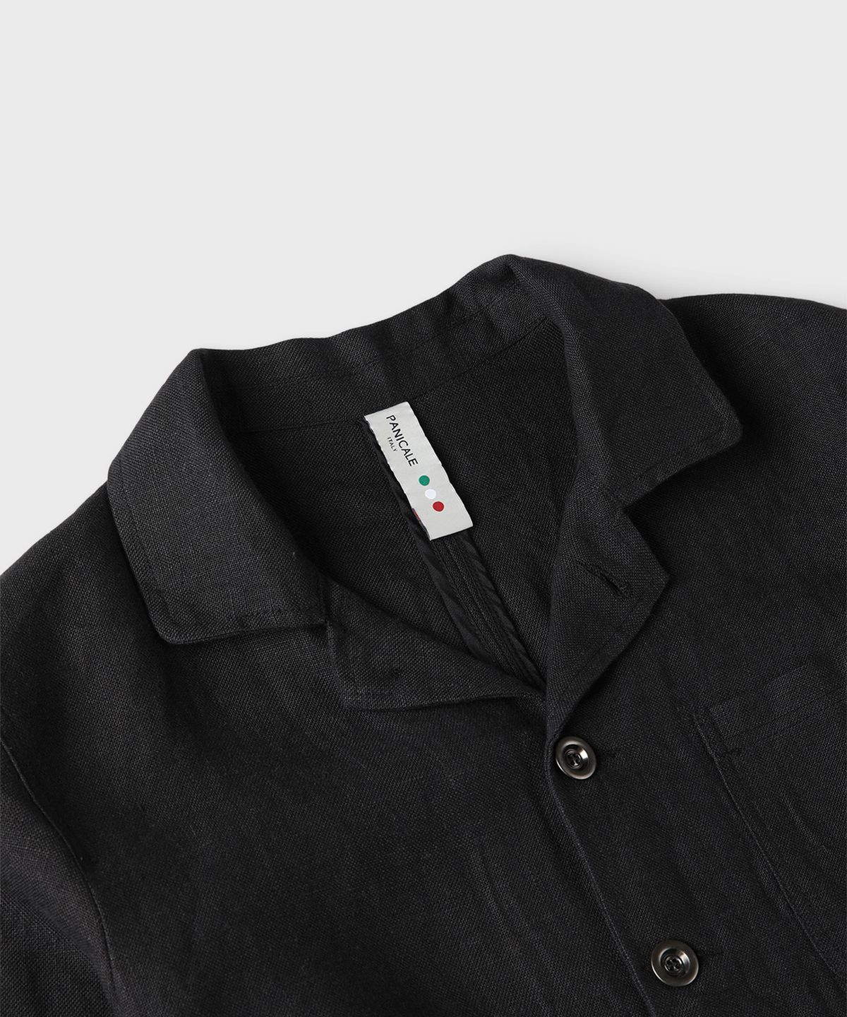 빠니깔레(PANICALE) 네이비 리넨 워크 자켓