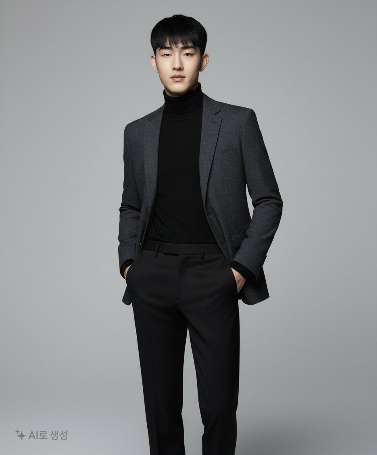 무신사 스탠다드(MUSINSA STANDARD) 스키니 히든 밴딩 크롭 슬랙스 [블랙] 30