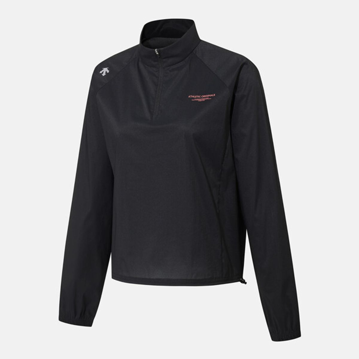 데상트(DESCENTE) 여성 러닝 발수 하프집 아노락 블랙 SR322RAN81
