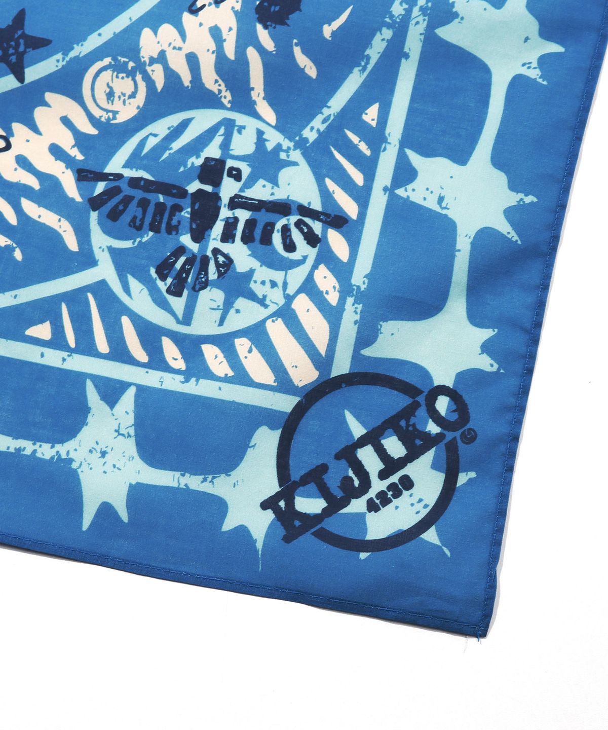키지코(KIJIKO) ke910. Vintage Western Bandana Blue