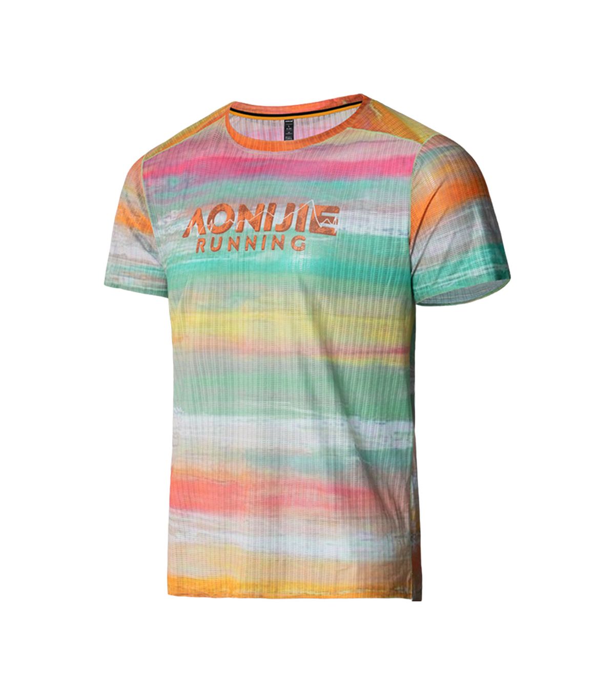 오니지(AONIJIE) 퀵드라이 러닝 반팔 티셔츠 MT62 (Rainbow Tie-Dye)