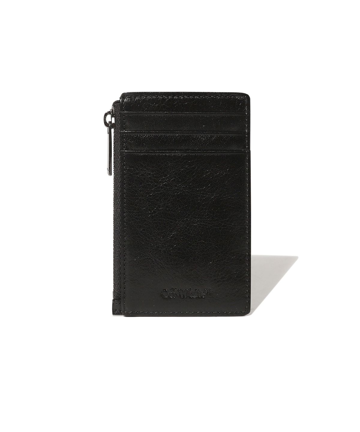 오프화이트(OFF-WHITE) Quilted Card Wallet Short (Black)