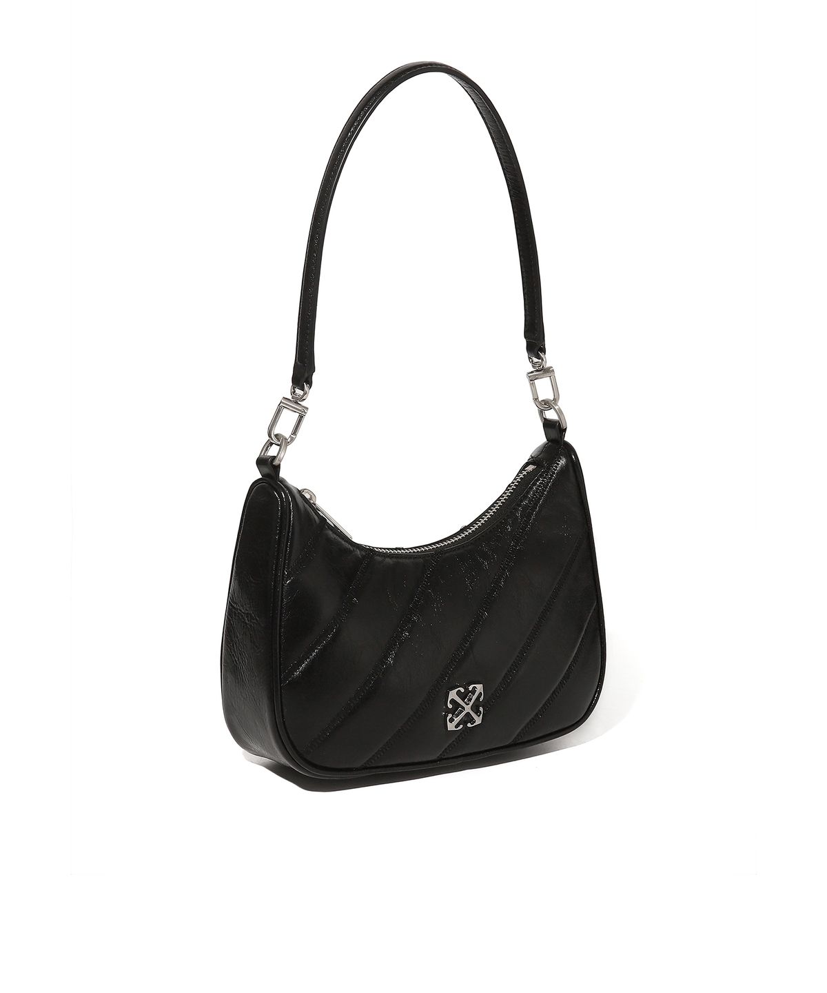 오프화이트(OFF-WHITE) Quilted Mini Crossbody Bag (Black)