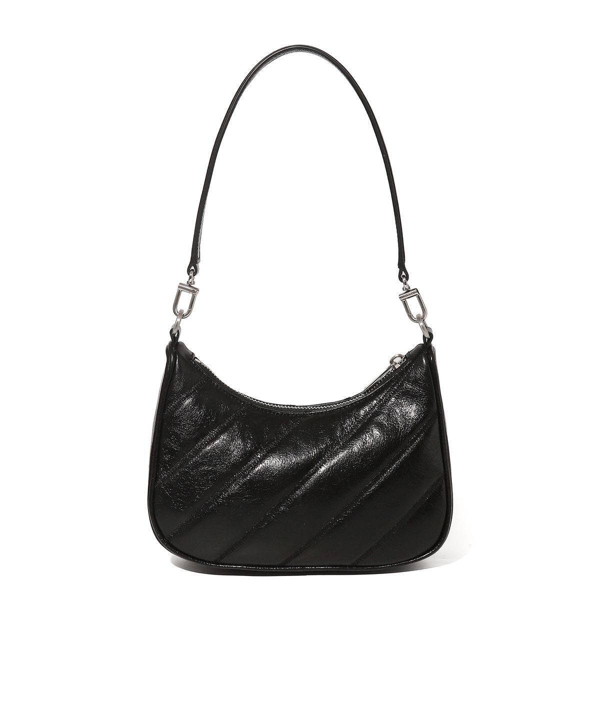 오프화이트(OFF-WHITE) Quilted Mini Crossbody Bag (Black)