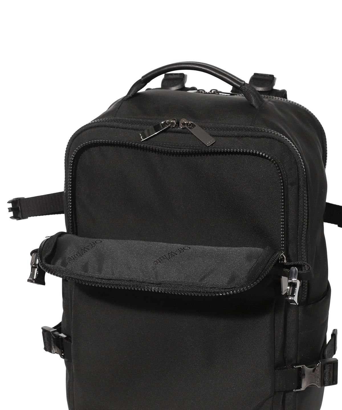 오프화이트(OFF-WHITE) Big Pocket Backpack (Black)